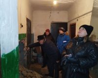 В Тульской области жильцы квартир вернулись в дом с рухнувшей стеной
