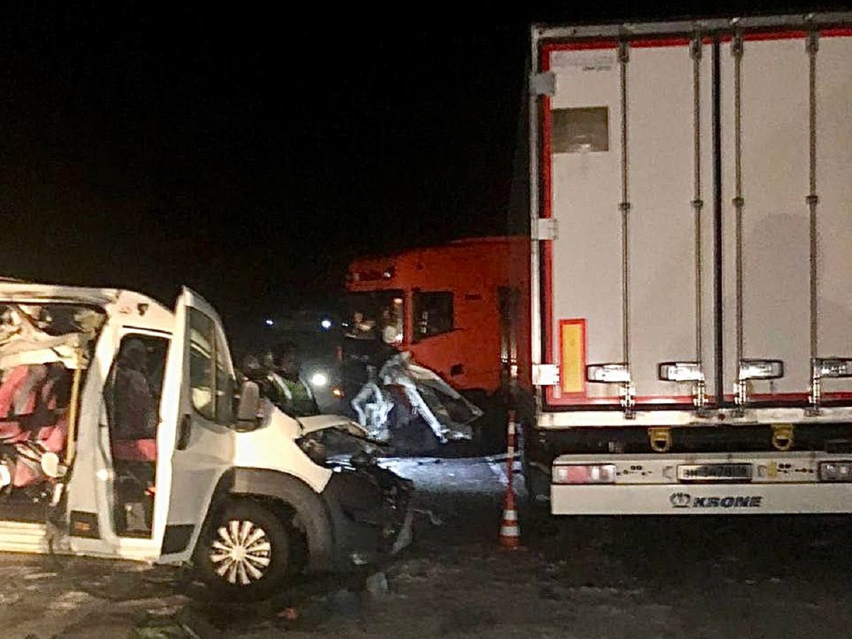 13 человек пострадали и двое погибли в Омской области в ДТП с микроавтобусом