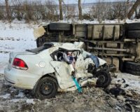 Четырехдневный ребенок и его мать погибли в ДТП с фурой под Воронежем