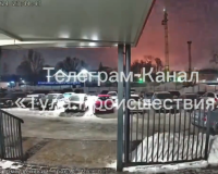 Появилось видео сбитого над Тулой силами ПВО украинского беспилотника