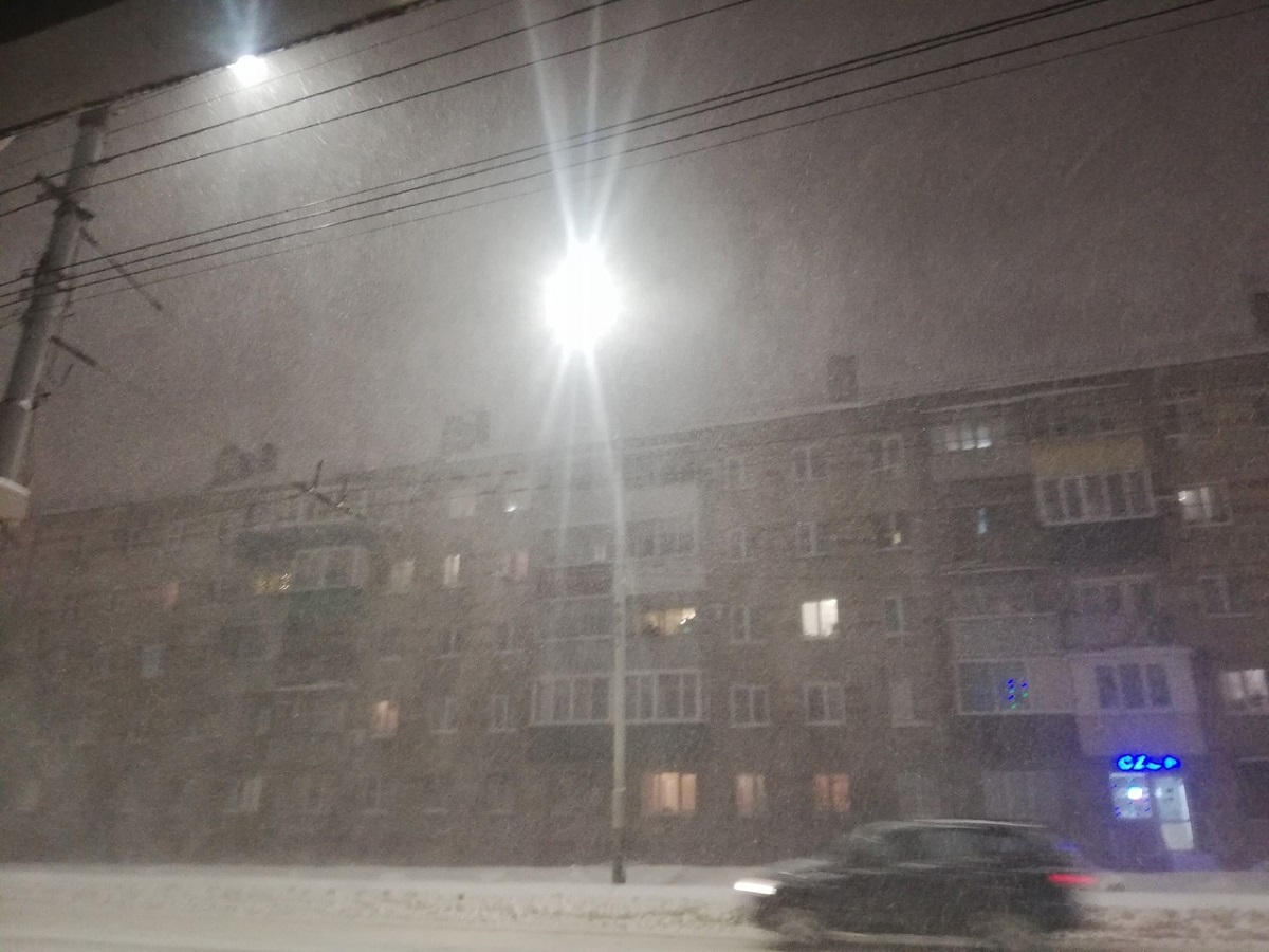 В Тульской области из-за метелей объявлен желтый уровень непогоды