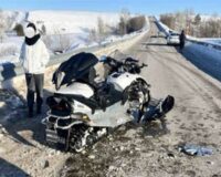 ДТП снегоход