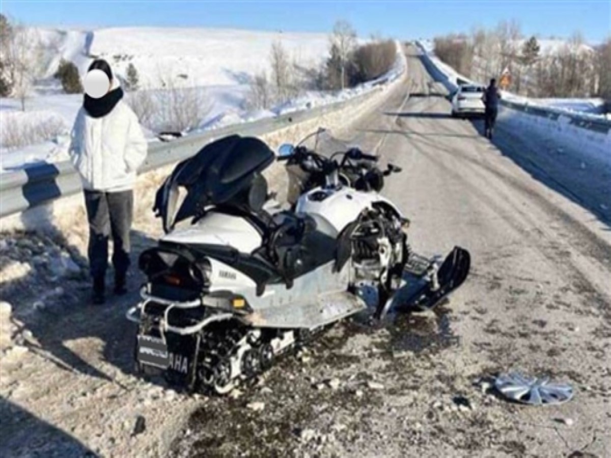 ДТП снегоход