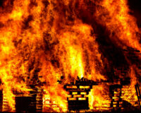 В Захаровском района Рязанской области на пожаре погибли мужчина и женщина