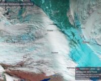 Роскосмос опубликовал спутниковое фото циклона «Ольга»