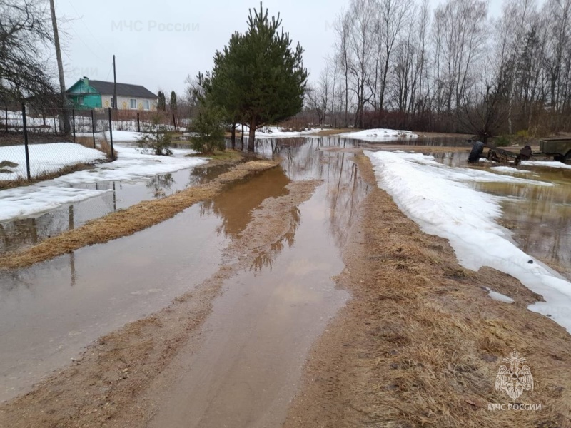 МЧС: в четырех районах Смоленской области дороги ушли под воду