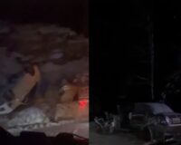 На дороге образовалась пробка