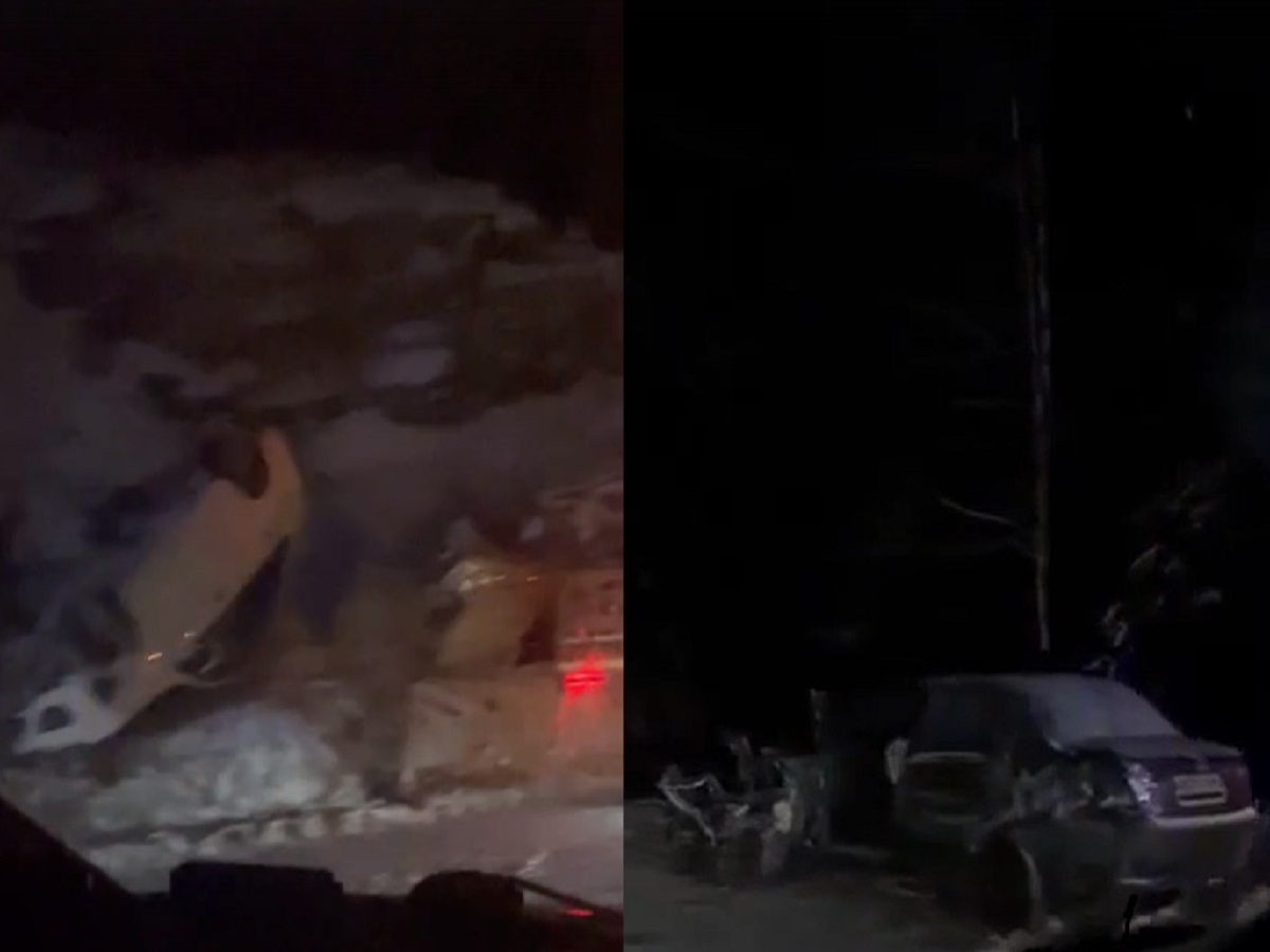 На дороге образовалась пробка