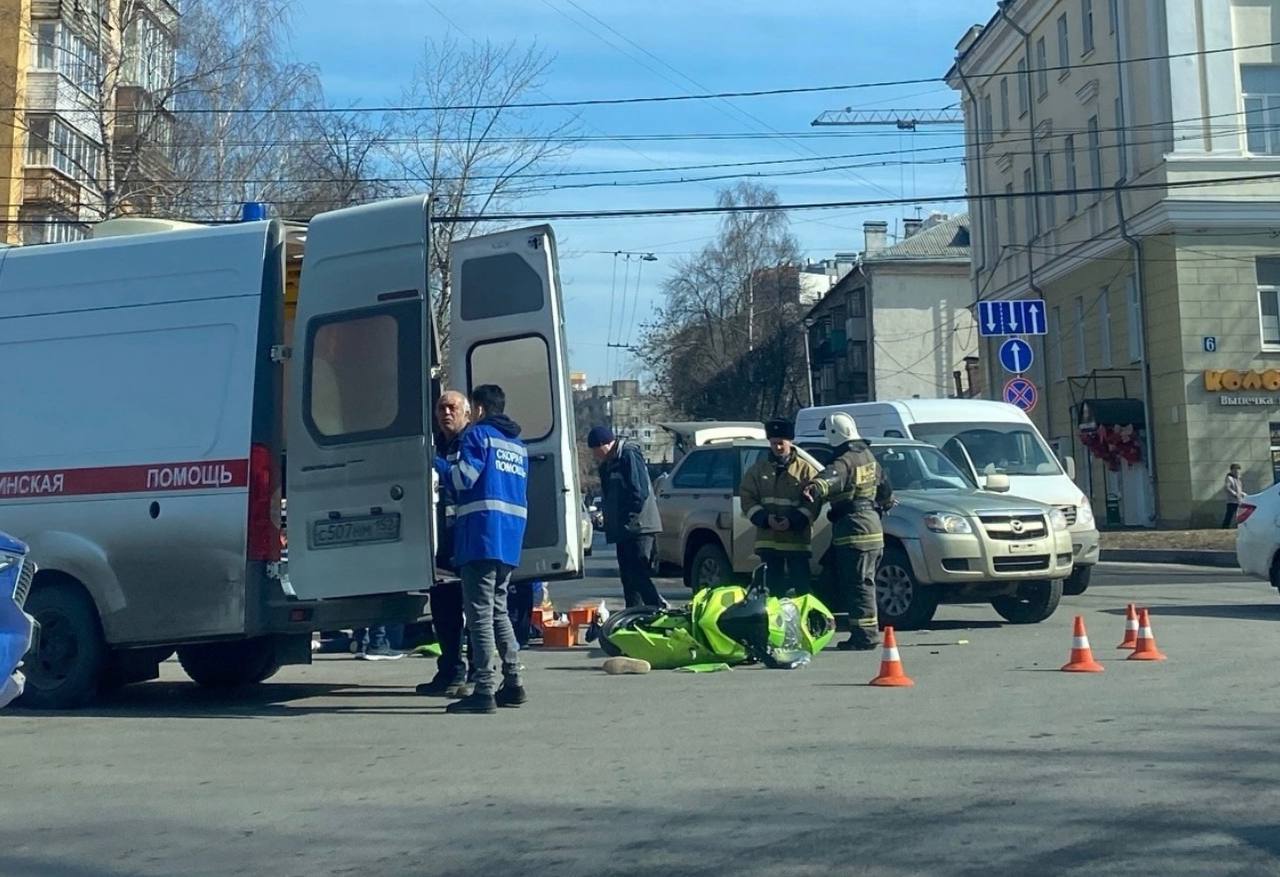 сбили мотоциклиста