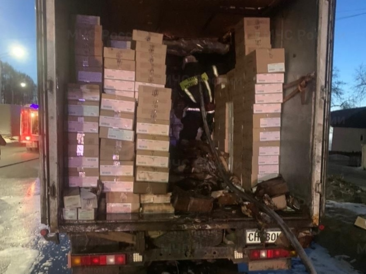 Пожар на трассе М-7