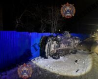 В Тульской области подросток на «пятнышке» перевернулся под забор