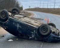 В Валдае перевернулся автомобиль Opel Astra