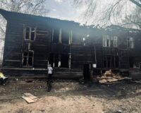 пожар барак