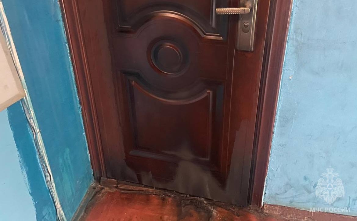 В Иванове на Шахтинском проезде неизвестные подожгли дверь