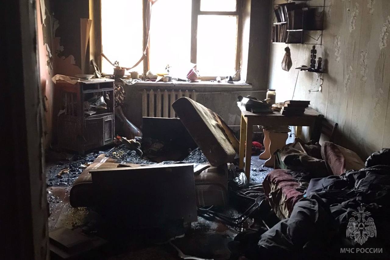 В Ивановской области при пожаре в своей квартире погиб мужчина