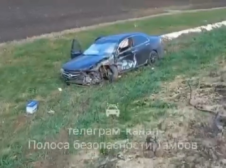 В Тамбовской области водитель иномарки врезался в фуру и легковушку