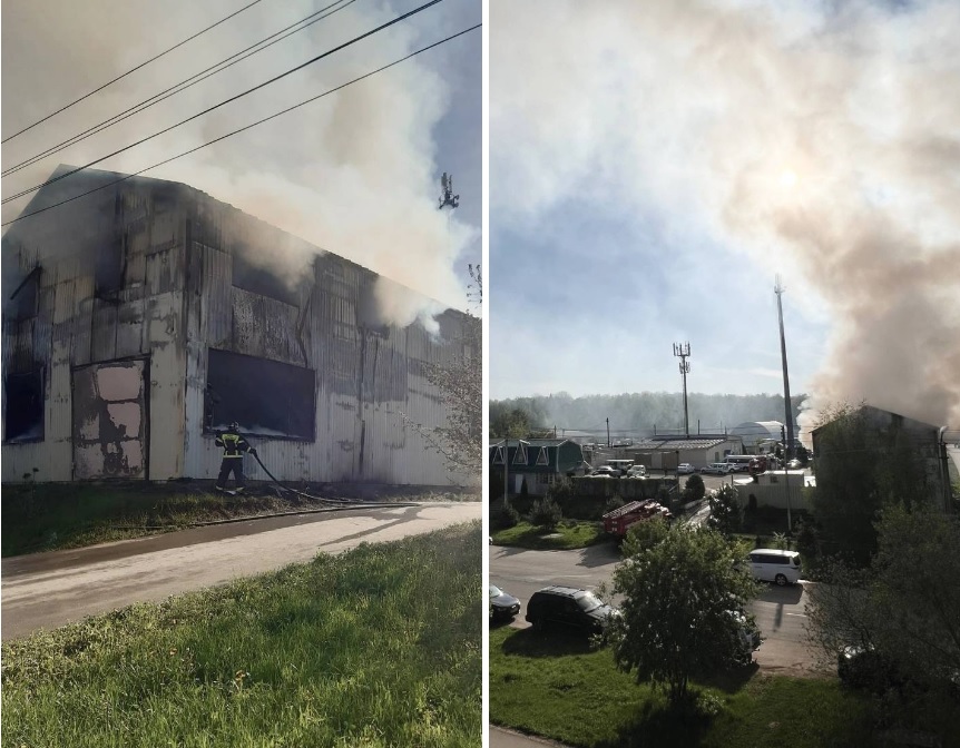 В Тульской области при пожаре в гараже сгорели сразу пять автомобилей