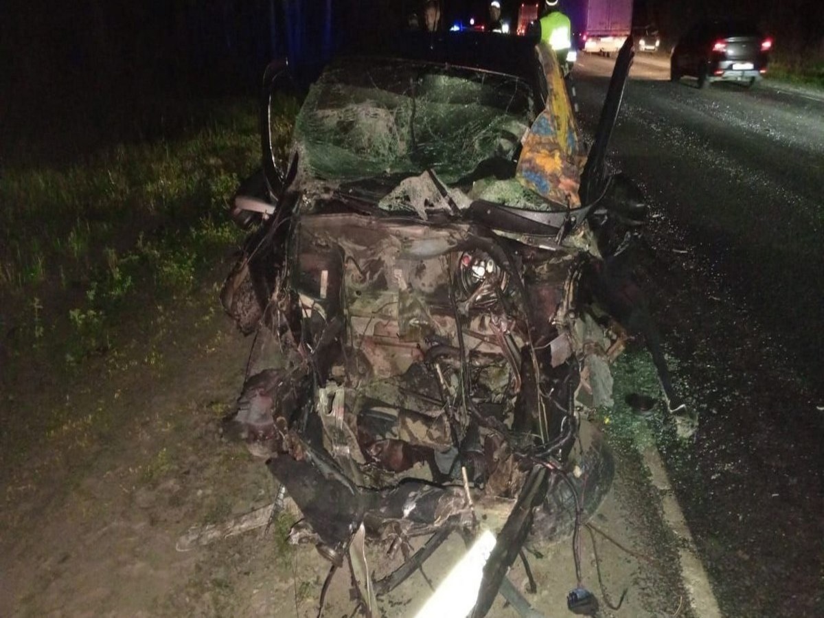 В Рязанской области в Шацком районе в аварии погиб водитель, семь пострадали