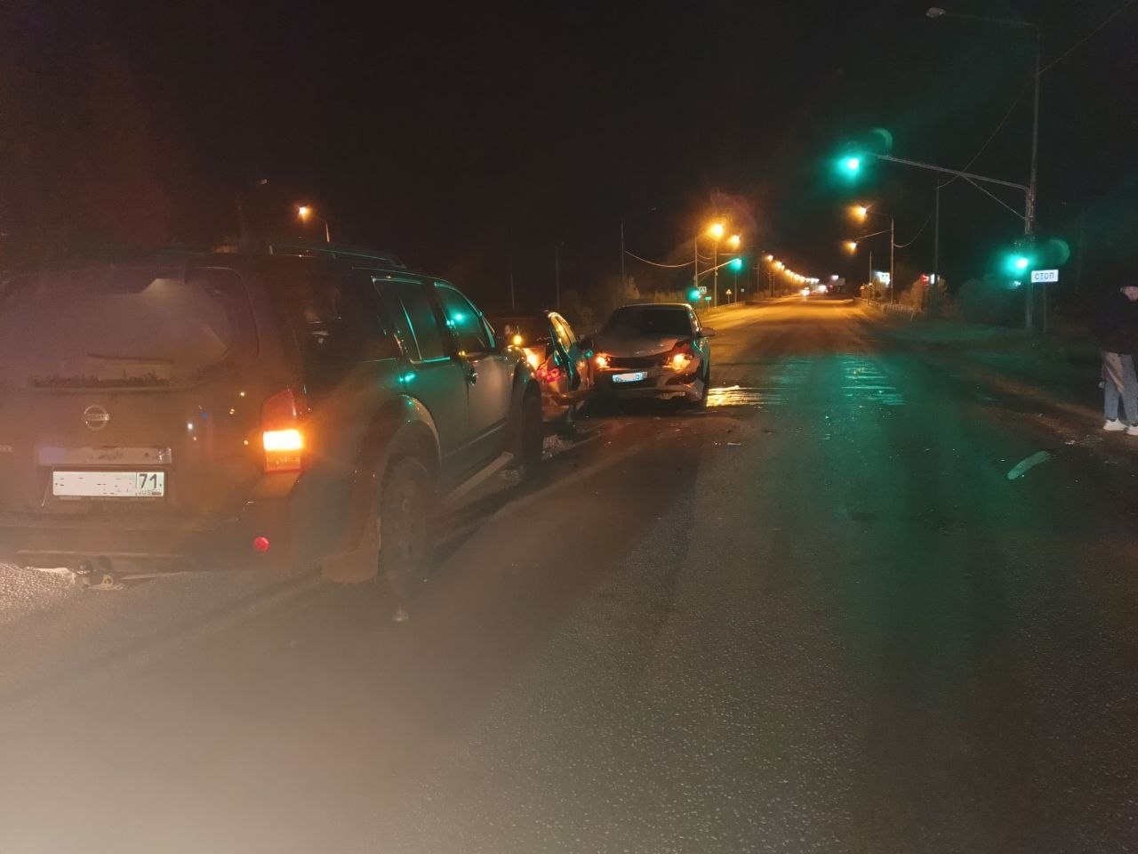 В Тульской области уснувшая за рулем женщина устроила тройное ДТП