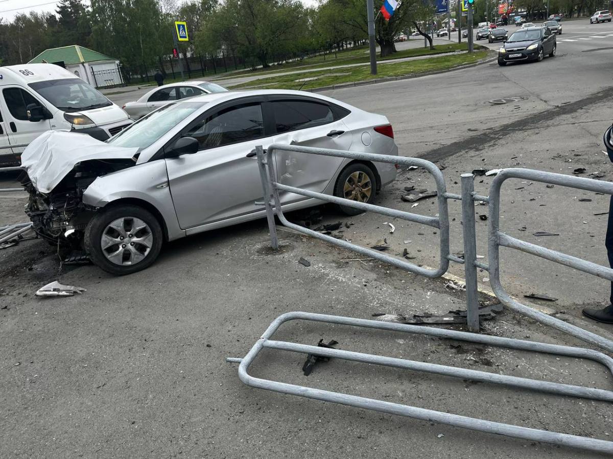 авария сад победы в Челябинске