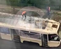 горел трамвай