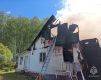 Пожар в Александровском районе