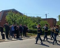 В Железнодорожном районе прошел мини-парад Победы