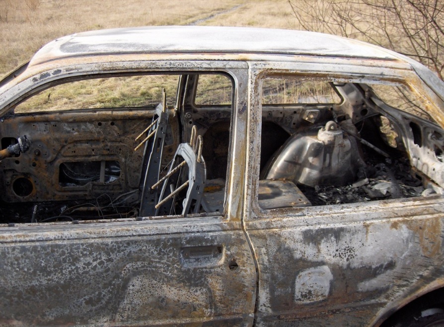 В Туле на Щегловской засеке сгорело пол-автомобиля каршеринга