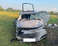 В Тамбовской области уснувший с пассажирами водитель улетел в кювет