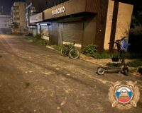 самокат сбил велосипед