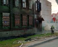 В Тамбове на Кронштадской сгорел двухэтажный дом – объект культурного наследия