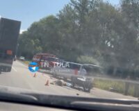 В Тульской области водитель мотоцикла «Урал» погиб в ДТП с «Грантой»