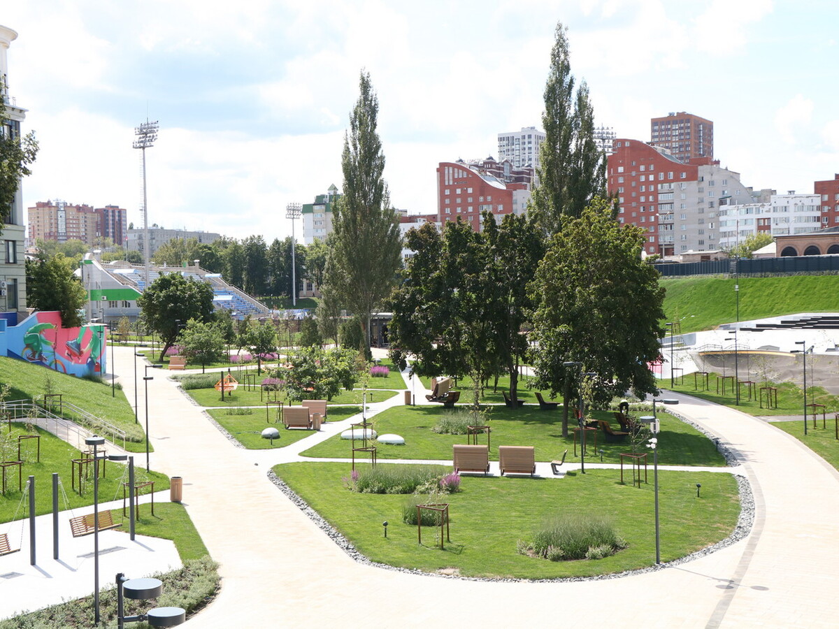 Открыли обновленный участок Лыбедского бульвара в городе Рязани