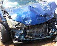 Под Тулой иномарка превратилась в груду железа от лобового столкновения