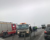 В Туле напротив онкоцентра произошла авария с двумя пострадавшими