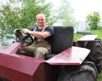 От болотохода до черминатора: машины Константина Герасина из Рязанской области способны не только ездить или плавать, но и запускать фейерверки