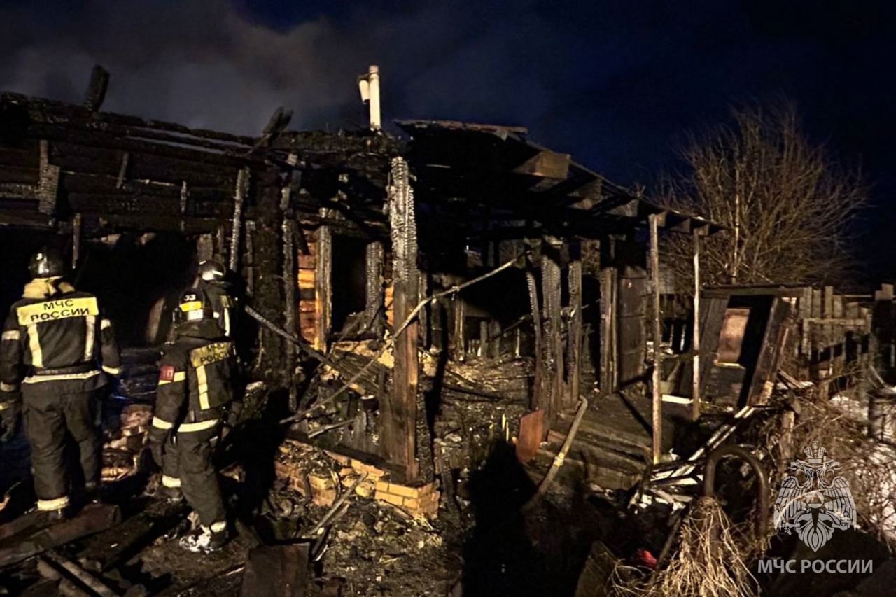 В Иванове при пожаре в большом доме погиб 58-летний мужчина