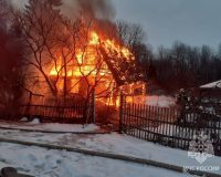 На пожаре в Новгородском районе погиб человек