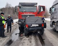 авария лоб в лоб с грузовиком