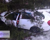 В Родниковской районе пьяная женщина на «Джили МК» съехала в кювет