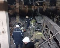 хлопок установки на заводе