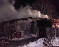 В Юрьевецком районе сгорели дом и пристройка
