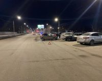 В городе Рязани произошло столкновение четырех легковушек