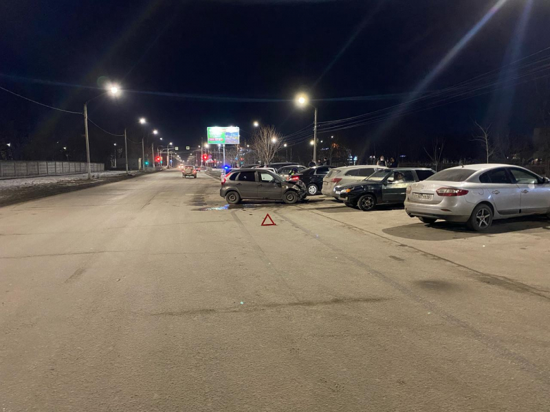 В городе Рязани произошло столкновение четырех легковушек