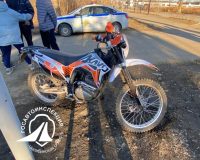 14-летний мотоциклист протаранил ВАЗ