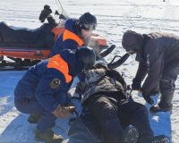 эвакуация рыбака