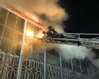 В Великом Новгороде сгорел Центральный рынок