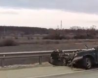 дтп снесло пол машины