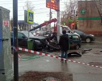 В городе Рязани «Мерседес» снес на перекрёстке автомобиль «Ока»