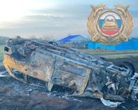 Мерседес сгорел